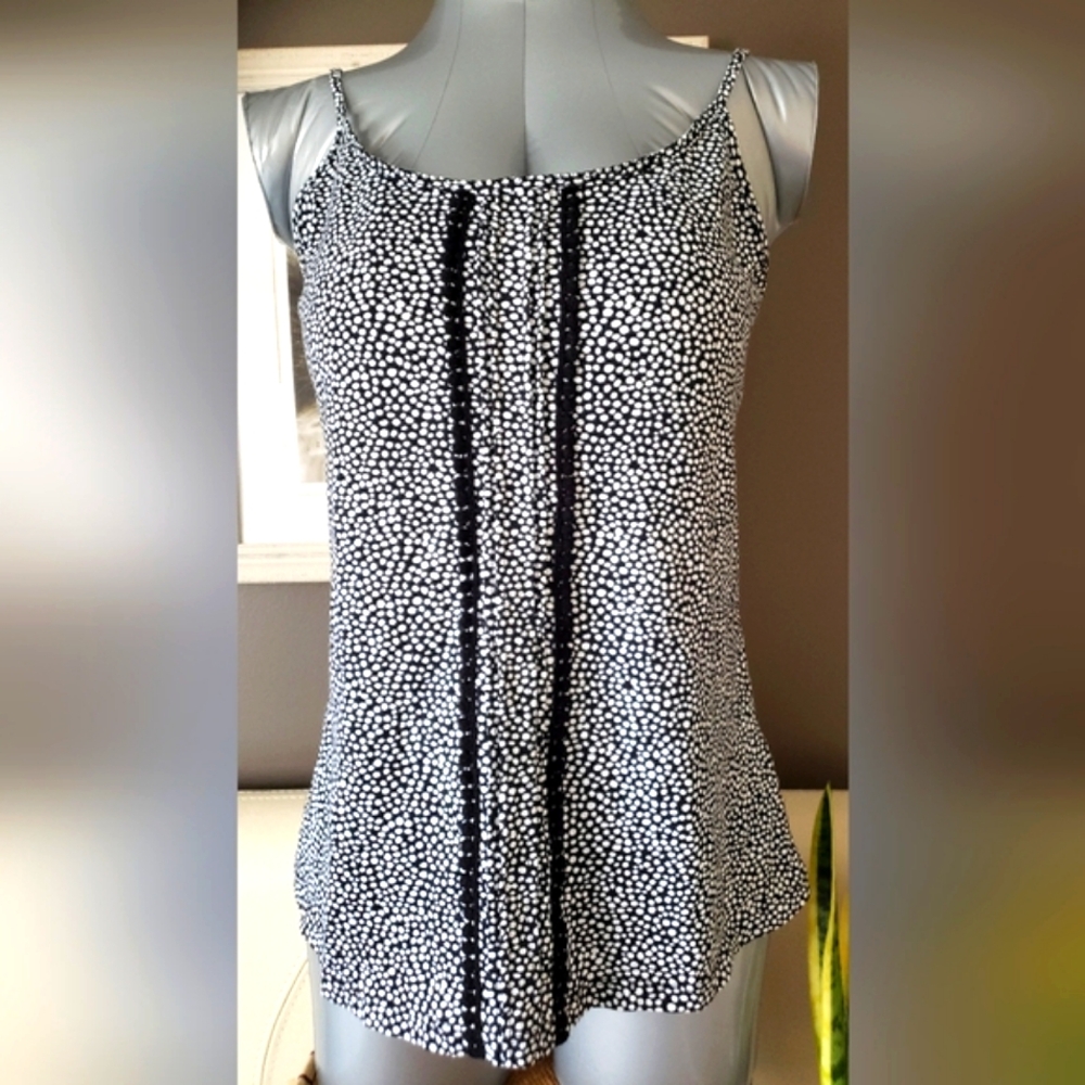 Padded Polka Dot Tank Top